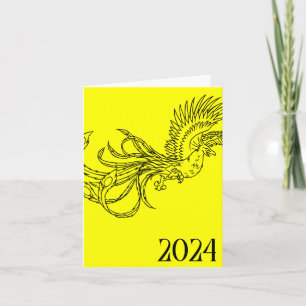 Jahr des Drachen 2024 Karte