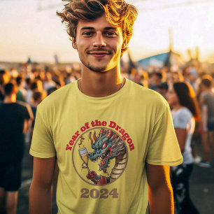 Jahr des Drachen 2024 Mondzeichen T-Shirt