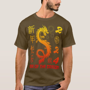 Jahr des Drachen 2024 Zodiac chinesisches Neujahr  T-Shirt