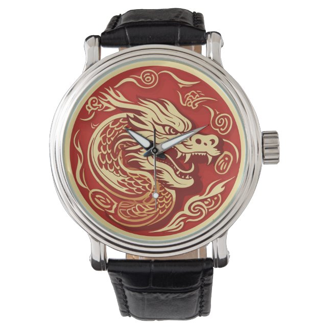 Jahr des Drachen Armbanduhr (Vorderseite)