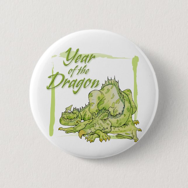Jahr des Drachen Button (Vorderseite)