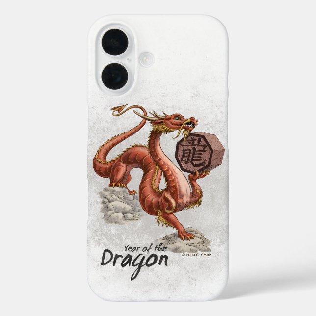 Jahr des Drachen Chinesisch Zodiac Art Case-Mate S Case-Mate iPhone Hülle (Rückseite)