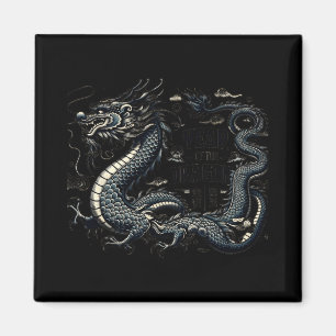 Jahr des Drachen Chinesischer Drache Mondneujahr Magnet
