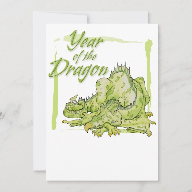 Jahr des Drachen Einladung (Vorderseite)