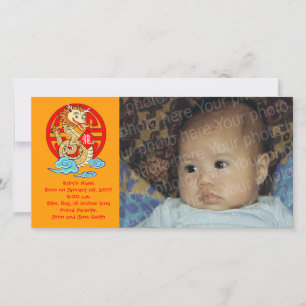 Jahr des Drachen Feiertagskarte