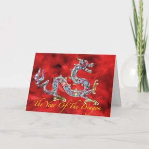 Jahr des Drachen Feiertagskarte