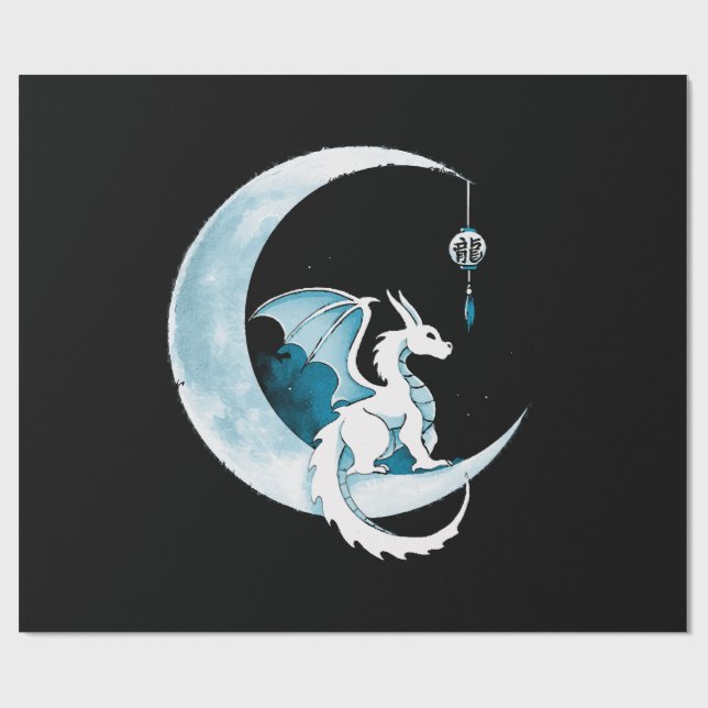 Jahr des Drachen Geschenkpapier (Flach)