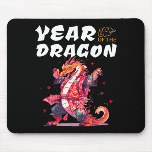 Jahr des Drachen Lustige Drachen Chinesischer Zodi Mousepad