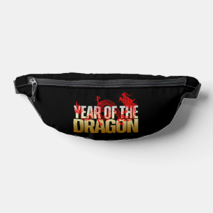 JAHR DES DRACHEN ROT GOLD BAUCHTASCHE