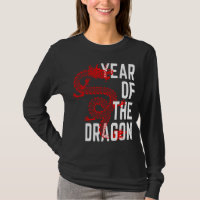 Jahr des Drachen rot weiß