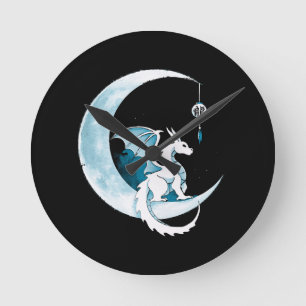 Jahr des Drachen Runde Wanduhr