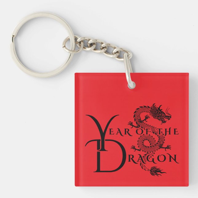 Jahr des Drachen Schlüsselanhänger (Vorderseite)