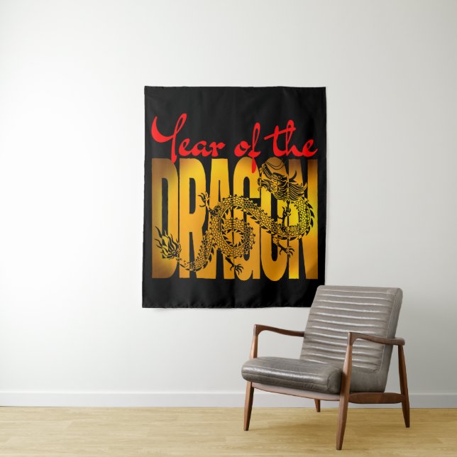 Jahr des Drachen Wandteppich (Beispiel)