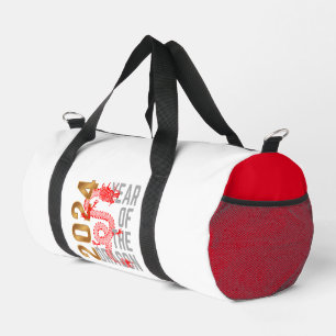Jahr des Drachenjahres 2024 chinesischer Zodiac Duffle Bag
