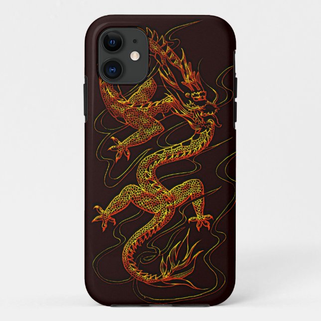 Jahr des Dragon Asian Dragon Designs Case-Mate iPhone Hülle (Rückseite)