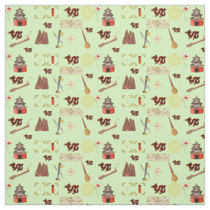 Jahr des Dragon Chinese Liebites Music Luck Stoff