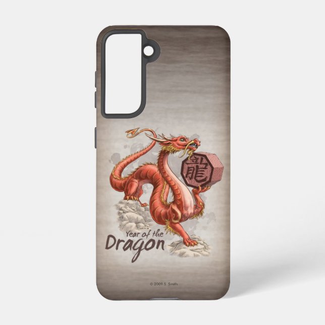 Jahr des Dragon Chinesisch Zodiac Art iPhone Fall Samsung Galaxy Hülle (Rückseite)
