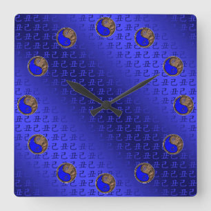 Jahr des Erde Ochsen Quadratische Wanduhr