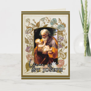 Jahr des Festes St. Joseph Festtag katholisches Ge Karte