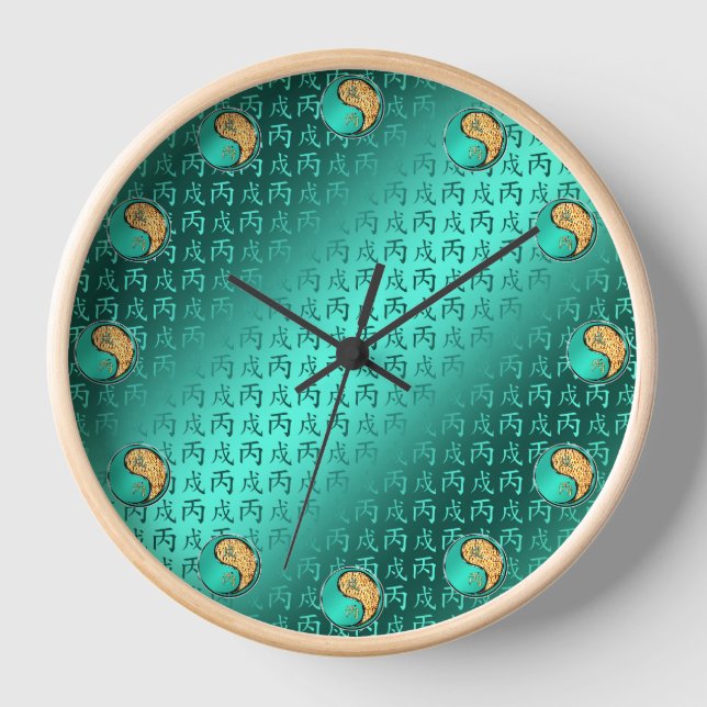 Jahr des Feuerhundes Uhr (Vorderseite)