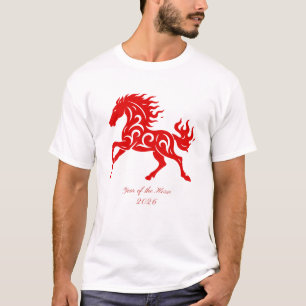 Jahr des Feuerpferdes 2026 T-Shirt