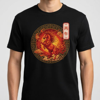 Jahr des Feuerpferdes 2026 T-Shirt