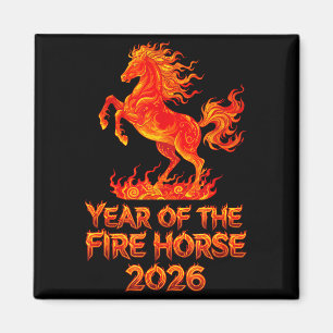 Jahr des Feuerpferdes, chinesischer Zodiak Lunar N Magnet