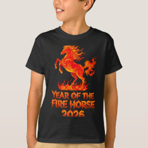 Jahr des Feuerpferdes, chinesischer Zodiak Mondneu T-Shirt