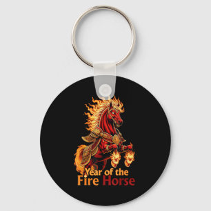 Jahr des Feuerpferdes Schlüsselanhänger