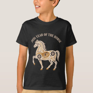 Jahr des Feuerpferds 2026 Festives Chinesisches Ne T-Shirt