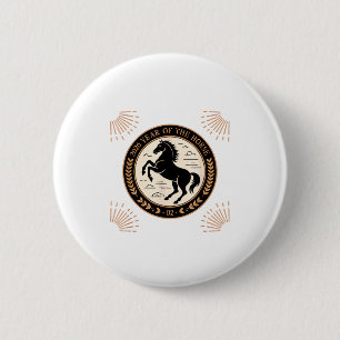 Jahr des Feuerpferds 2026 Festliches Chinesisches  Button