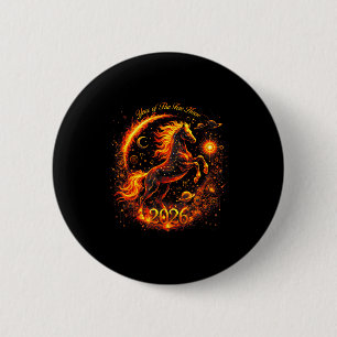Jahr des Feuerpferds 2026 Lunar Chinesisches Neuja Button