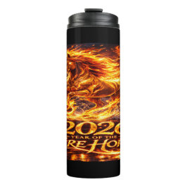 Jahr des Feuerpferds 2026 Thermosbecher