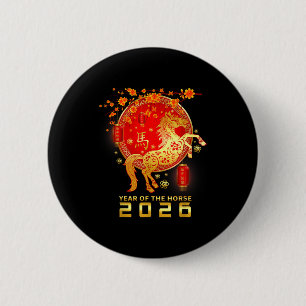 Jahr des Feuerpferds Chinesisches Neujahr 2026 Zod Button