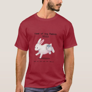Jahr des Hasen 2023 Süßes Tierkreiszeichen Tier T-Shirt