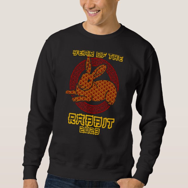 Jahr des Hasen-Chinesen-Neujahrs 2023 Sweatshirt (Vorderseite)