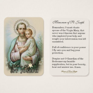 Jahr des hl. Joseph Memorare Gebet katholisch