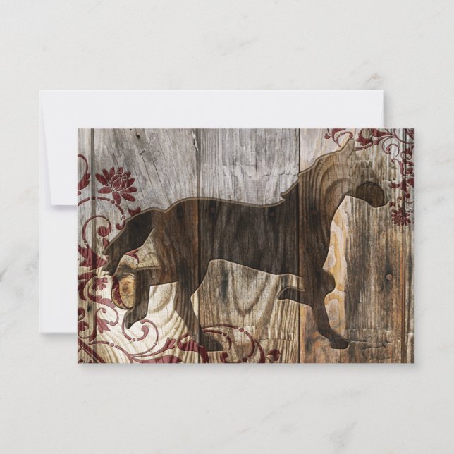 Jahr des Holzpferdes Einladung (Vorderseite)