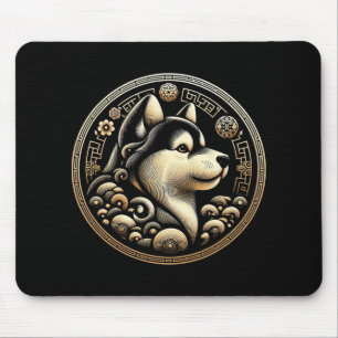 Jahr des Hundes 2030 Lunar Neujahr Chinesisches Ne Mousepad