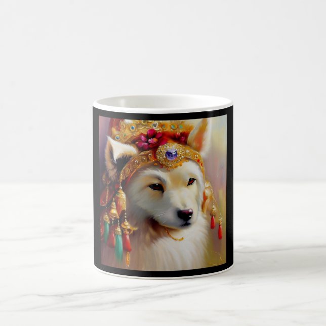 Jahr des Hundes 8 Kaffeetasse (Mittel)