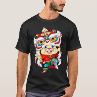Jahr des Kaninchens 2023 chinesisches Neujahrskost T-Shirt