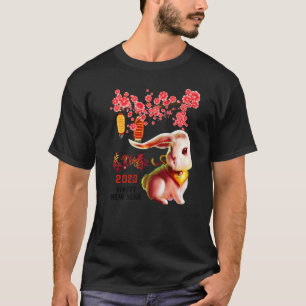 Jahr des Kaninchens 2023 Happy Lunar Neujahr China T-Shirt