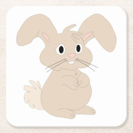 Jahr des Kaninchens 2023 Rechteckiger Pappuntersetzer