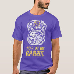 Jahr des Kaninchens 2023, Zodiac Tiger Chinesische T-Shirt