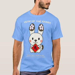 Jahr des Kaninchens Chinesischer Zodiac Lunar Neuj T-Shirt