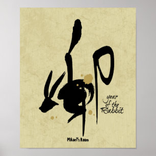 Jahr des Kaninchens - Chinesischer Zodiak Poster