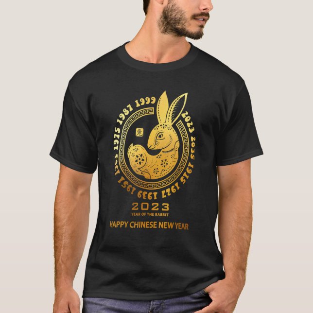 Jahr des Kaninchens - Chinesisches Zodiac - NEUES  T-Shirt (Vorderseite)