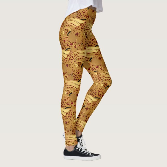 Jahr des Kaninchens - Neues Jahr Abstrakt 2023 Leggings (Rechts)