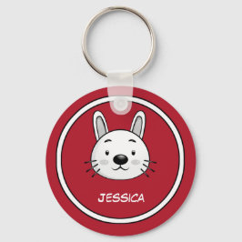 Jahr des Kaninchens. Niedlich Bunny | INDIVIDUELLE Schlüsselanhänger