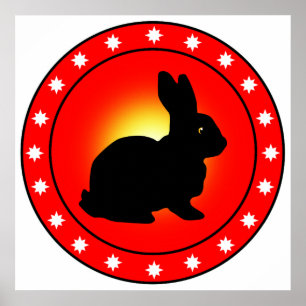 Jahr des Kaninchens Poster